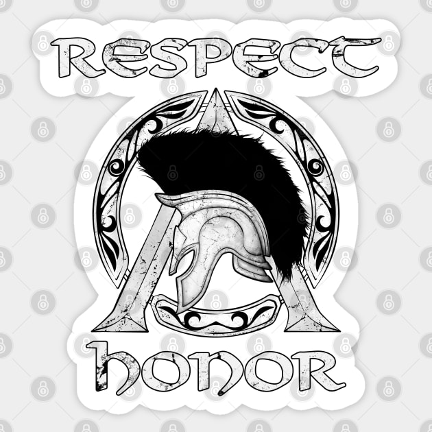 Respect and Honor Sticker by NicGrayTees